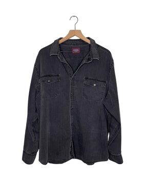 UNTUCKit Button Down Shirt Washed Black Size 3X